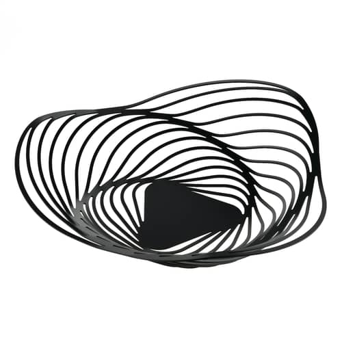 Centre de table Trinity / Ø 43 x H 10 cm - Alessi - Noir - Acier