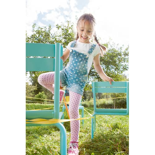 Chaise enfant Luxembourg Kid métal gris / Empilable - Fermob - Carbone - Aluminium laqué