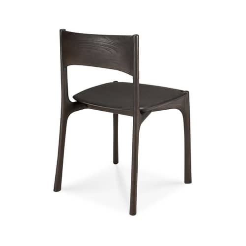 Chaise PI bois marron - Ethnicraft - Teck brun foncé - Teck massif