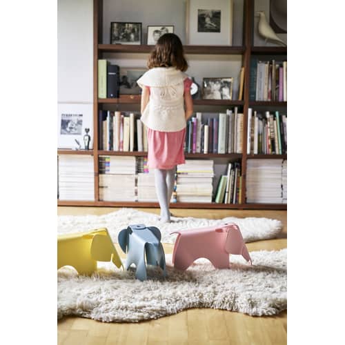 Decorazione Eames Elephant materiale plastico blu / Small (1945) - L 39 cm / Polipropilene - Vitra - Grigio Blute - Polipropilene