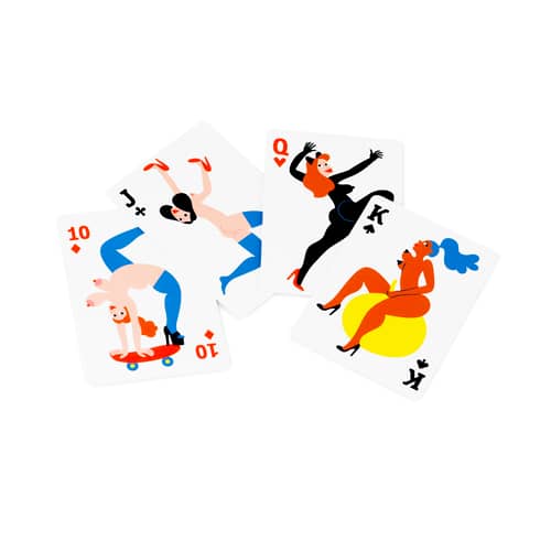 Jeu de cartes Manikhin papier multicolore / Jeu de 54 cartes - Normann Copenhagen - Multicolore - Papier plastifié