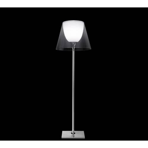 Lampadaire K Tribe F2   / H 162 cm - Flos - Transparent - Aluminium poli, PMMA