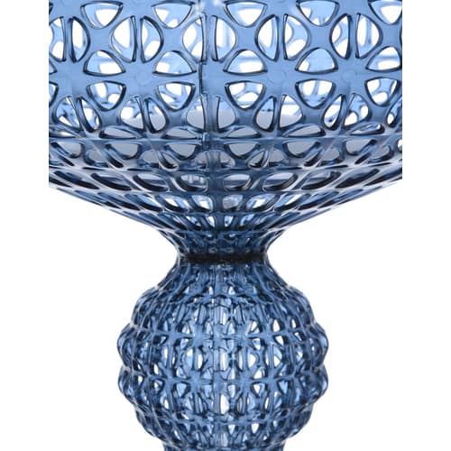 Lampadaire Kabuki Indoor plastique bleu / LED - Pour l\'intérieur - H 165 cm - Kartell - Bleu transparent - Technopolymère thermoplastique