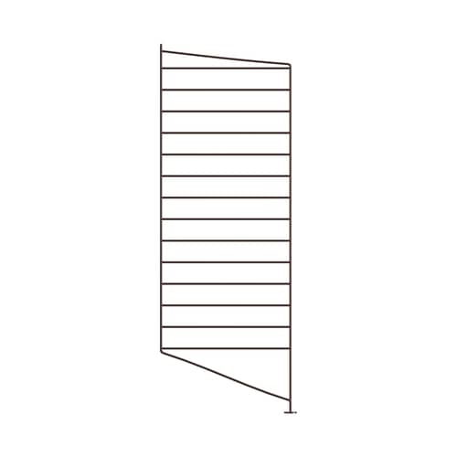 Montant de sol / à l\'unité - H 85 x P 30 cm - String Furniture - Marron foncé - Acier laqué