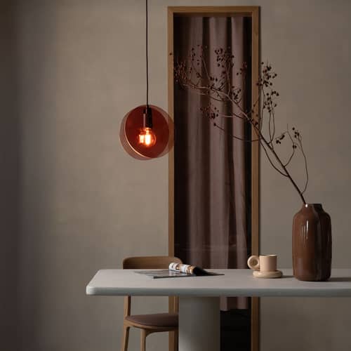 Pendelleuchte Toledo glas braun - It\'s about Romi - Braun - Farbiges Glas