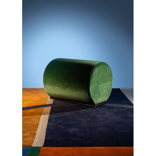 Tapis Square Louvois 2  multicolore par José Lévy / 200 x 300 cm - Exclusivité Made In Design - Lelièvre Paris - Sable, bleu foncé, beige - Laine
