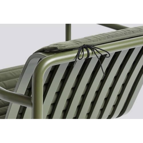 Accessoire / Coussin intégral - Pour banc avec dossier Palissade Dining L 128 cm - Hay - Olive - Mousse