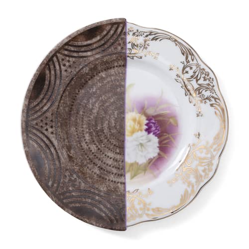 Assiette à dessert Hybrid Nok céramique multicolore / Ø 20 cm - Seletti - Nok - Porcelaine