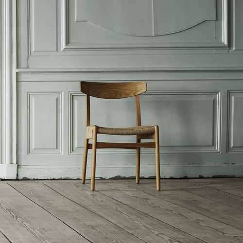Chaise CH23 bois naturel / Hans J. Wegner, 1950 - Corde de papier - CARL HANSEN & SON - Chêne huilé FSC / Corde naturelle - Chêne massif huilé, Contreplaqué de chêne huilé, Corde naturelle