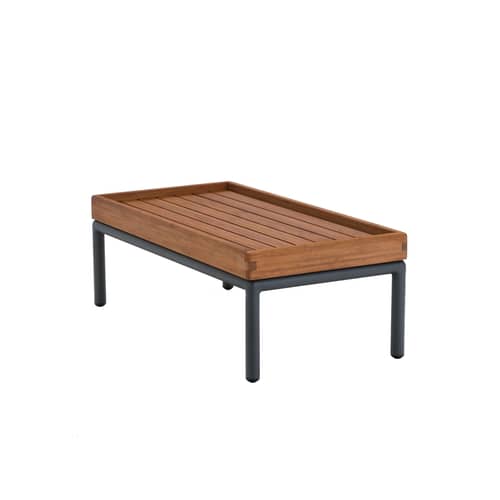Level Coffee table natural wood / 40 x 81 cm - Bamboo - Houe - 40 x 81 cm / Bamboo - Aluminium, Bamboo