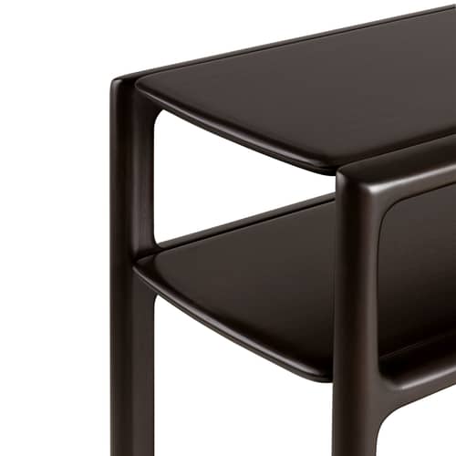 Console Eda bois marron / L 131 x P 40 x H 78 cm - Ethnicraft - Acajou brun foncé - Acajou massif