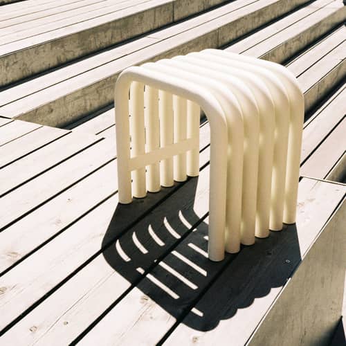 Hocker Nokk metall beige - NOO.MA - Beige Wüste - Stahl