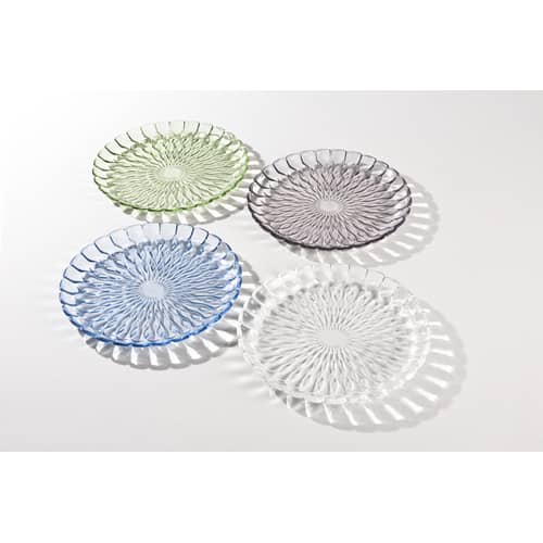 Plat Jelly /Centre de table - Ø 45 cm - Kartell - Cristal - PMMA