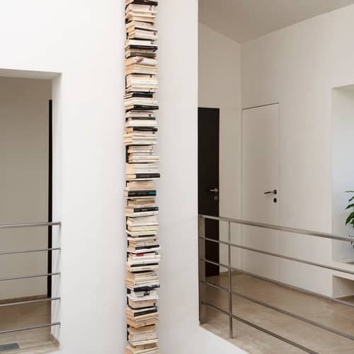 Libreria a parete Ptolomeo Wall metallo nero / H 210 cm - Opinion Ciatti - Nero - Acciaio