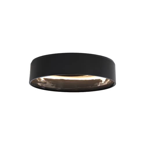 Plafonnier Simphony LED céramique noir / Ø 32 cm - Fontana Arte - Noir - Céramique