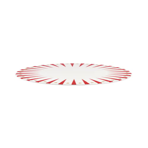 Assiette de présentation Delight céramique rouge / Décoré à la main - Ø 30 cm - Alessi - Rouge - Porcelaine