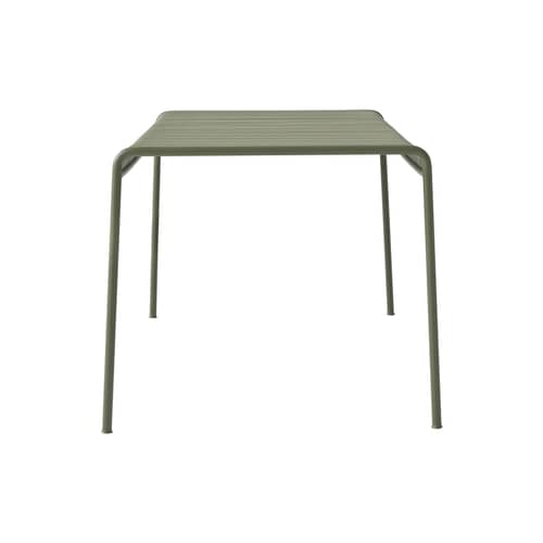 Table carrée Palissade métal vert / 82,5 x 90 - Bouroullec, 2016 - Hay - Vert olive - Acier laqué époxy