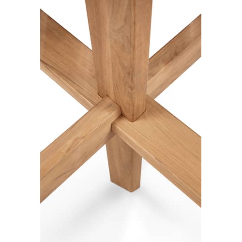 Table ronde Circle Outdoor bois naturel / Teck - Ø 163 cm / 6 personnes - Ethnicraft - Teck - Teck massif