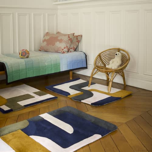 Tapis Elément Nomade 3  multicolore / 60 x 90 cm - Tufté main - PINTON - N°3 / Multicolore - Laine