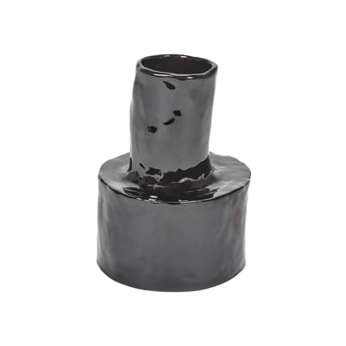 Vaso Héléna 5 ceramica nero / Ø 14 x H 19 cm - Mini - Serax - n° 5 / Testa di moro - Gres