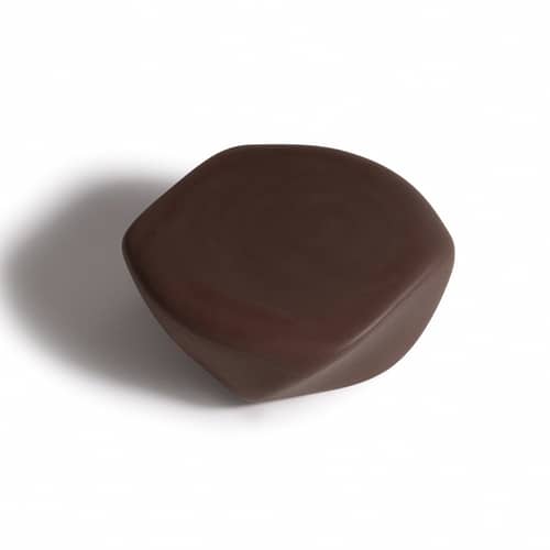 Reborn Coffee table plastic material brown / 70 x 75 x H 30 cm - 100% recycled - Slide - Mocha Brown - Recycled Ecothylene