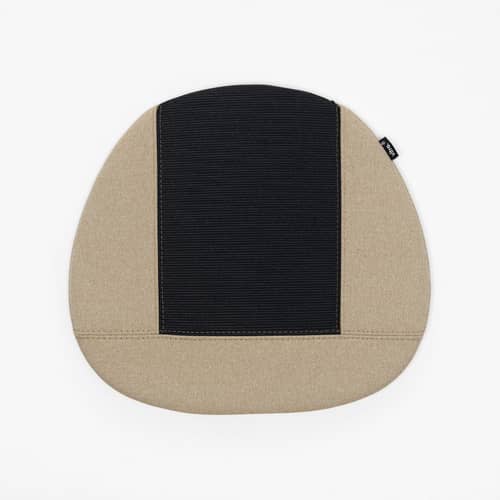 Coussin d\'assise Soft Seat / type B - L 41,5 x P 37 cm / Set de 3 - Vitra - Tabac (tissu Plano 20) - Feutre, Tissu Plano