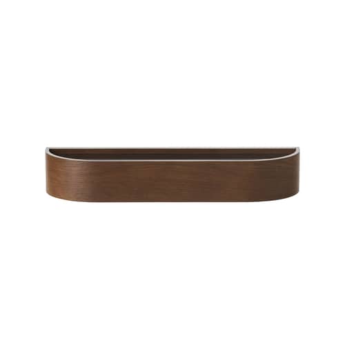 Étagère Epoch bois naturel / L 50 cm - Réversible / Seconde vie - Audo Copenhagen - Chêne foncé / Noir - Contreplaqué, Placage chêne teinté