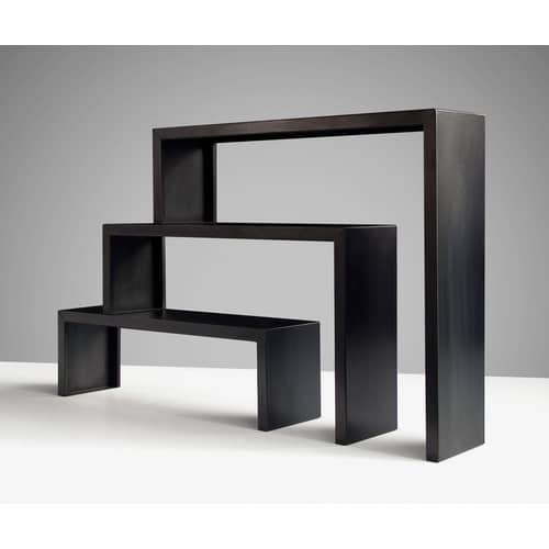 Konsole Big Irony Babilonia metall schwarz Set aus 3 modularen Konsolen - Zeus - Phosphatierter Stahl - phosphatierter Stahl