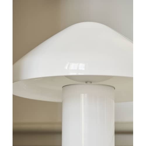 Lampe de table Pao LED verre blanc / Verre soufflé bouche - Hay - Blanc - Verre soufflé bouche