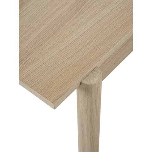 Linear WOOD Rectangular table natural wood / Wood - 200 x 90 cm - Muuto - Oak / 200 x 90 cm - Oak plywood, Solid oak