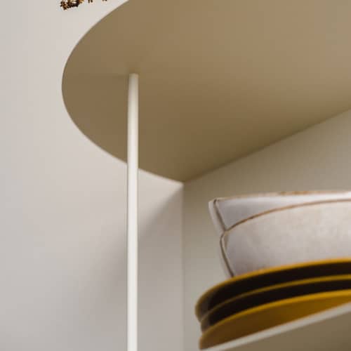 Mensola a muro Lina longue metallo beige / L 80 cm - NOO.MA - Beige del deserto - Acciaio