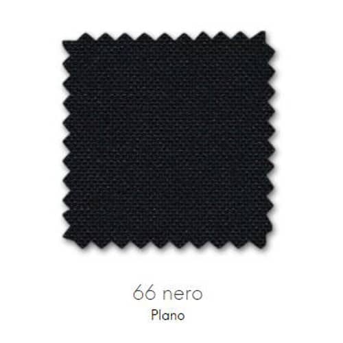 Sessel mit Rollen Rookie textil schwarz / H 39 bis 51 cm - Vitra - Schwarz (Stoff Plano) / Untergestell schwarz - Gewebe, Polyamid, Polypropylen, Polyurethan-Schaum
