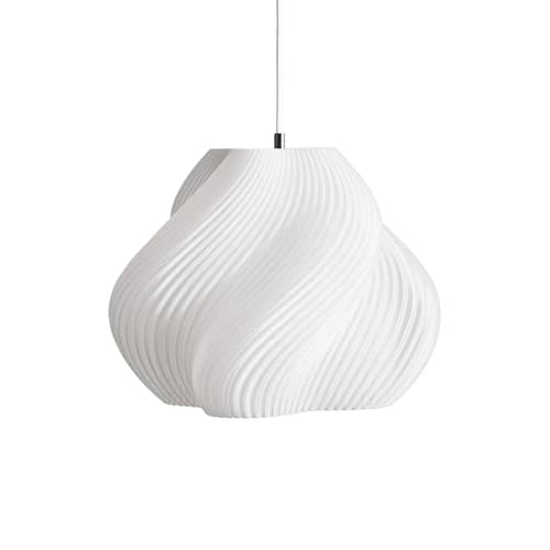 Suspension Soft Serve 03 blanc / Ø 37 x H 30 cm - CRÈME ATELIER - Blanc - PLA recyclé