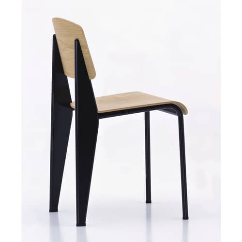 Vitra Standard Chair - black natural oak | Made In Design UK