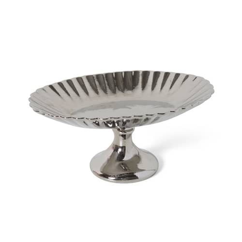 Coupe New classics céramique argent / 34 x 23 cm - HK LIVING - Argent - Céramique