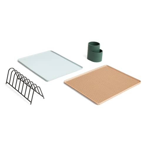 Égouttoir Dish Drainer métal noir gris / Pour assiettes - Hay - Egouttoir assiettes / Anthracite - Acier laqué