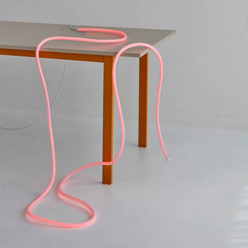 Guirlande lumineuse Flex Tube LED plastique rouge / 5 mètres - Néon LED flexible - STUDIO ABOUT - Rouge - Silicone