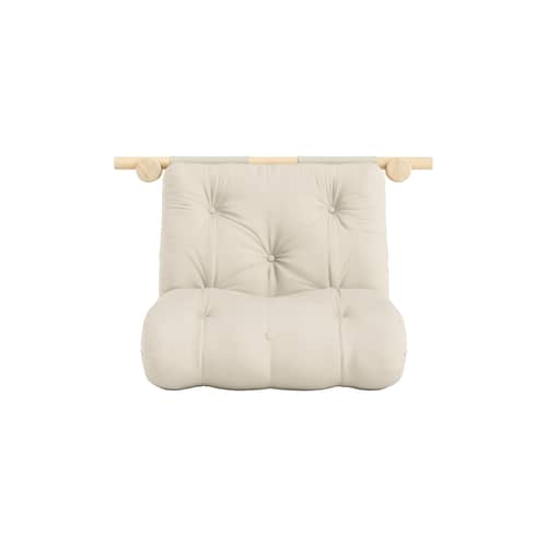 Fauteuil convertible Hooked / Dormeuse & lit d\'appoint - KARUP DESIGN - Beige 747 / Pin - Fibres recyclées mélangées, Mousse, Pin massif certifié FSC