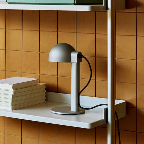 Lampe de table Posto métal  - Hay - Aluminium brut - Aluminium