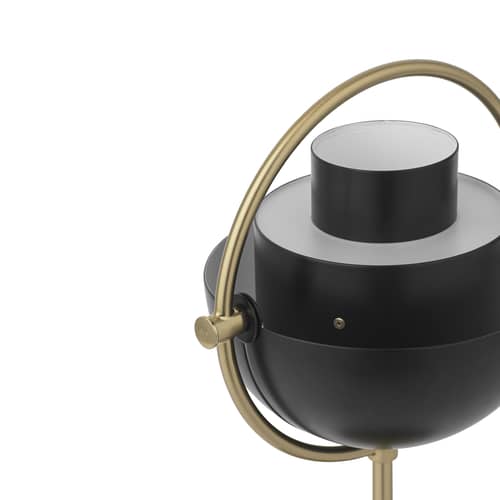 Lampe extérieur sans fil rechargeable Multi-Lite métal noir / Louis Weisdorf, 1972 - Gubi - Noir / Base laiton - Laiton