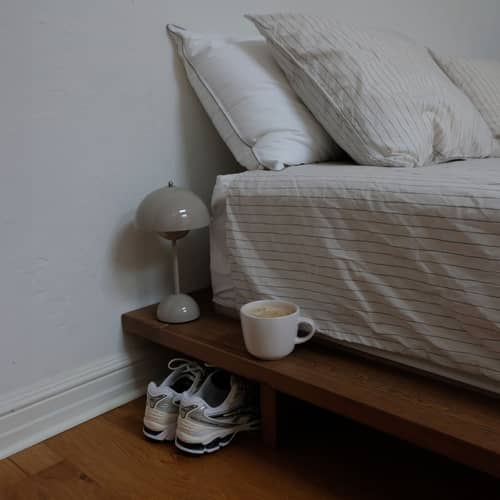 Letto matrimoniale Japan legno marrone / Per materasso 180 x 200 cm - KARUP DESIGN - Marrone - Pino massello laccato certificato FSC