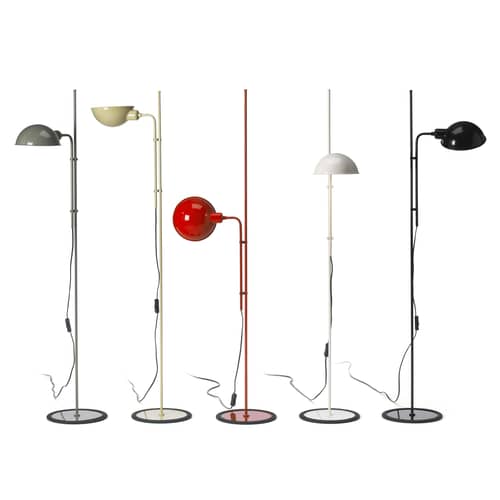 Lampadaire Funiculí métal noir / Orientable - Réédition 1979 - Marset - Noir - Métal