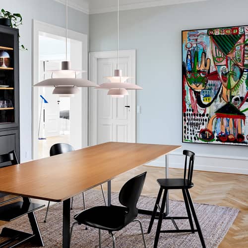 Louis Poulsen PH 5 Pastels Pendant - pale pink | Made In Design UK