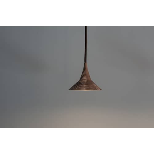 Pendelleuchte Unterlinden metall braun / LED - Ø 10,5 cm - Artemide - Messing - Messing