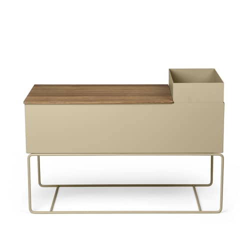 Pflanzgef mit Gestell Plant Box Large von Ferm Living - kaschmir beige |  Made In Design