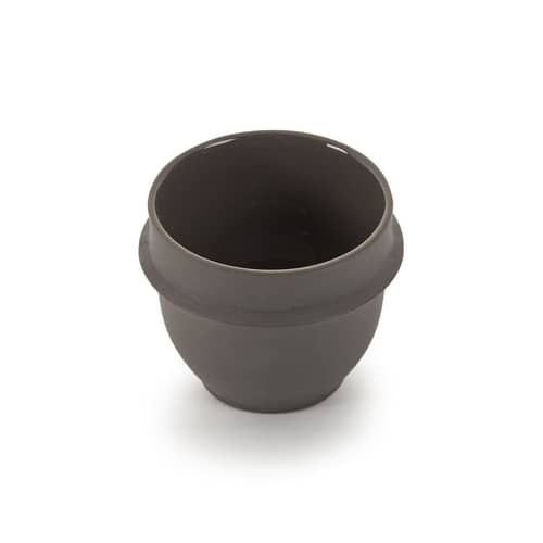 Set de 2 tasses à espresso Dune / By Kelly Wearstle - Ø 7,5 x H 6 cm - Serax - Marron Ardoise - Porcelaine