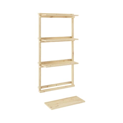 Etagère murale Groove / L 66 x H 127 cm - KARUP DESIGN - L 66 x H 127 cm / Pin - Pin massif certifié FSC
