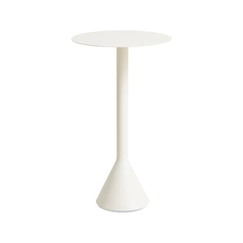 Mange-debout Palissade Cone métal blanc / Ø 60 x H 105 cm  - Bouroullec, 2016 - Hay - Blanc crème - Acier laqué époxy, Béton teinté