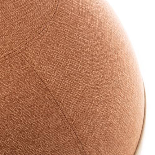Pouf Original / Siège ergonomique - Ø 55 cm / Tissu chiné - BLOON PARIS - Terracotta - PVC, Tissu polyester