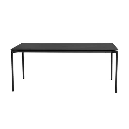 Fromme Rectangular table metal black / Aluminium - 180 x 90 cm - Petite Friture - Black - Aluminium